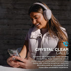 JLab JBuds Lux ANC, Over Ear Headphones, Active Noise Cancelling, Bluetooth, Mauve
