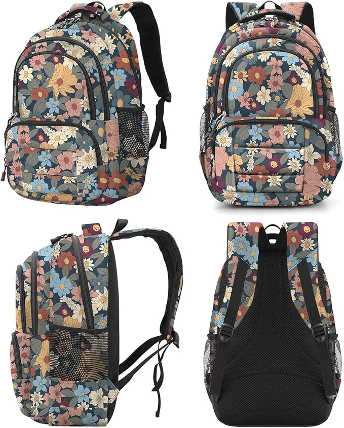 rickyh style School Backpack Travel Bag for Men & Women Lightweight College Back Pack with Laptop Compartmen