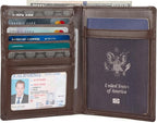 Polare Luxury RFID Blocking Leather Passport Holder Travel Wallet For Men and Women (Coffee)
