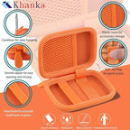 khanka for Anker Nano Magsafe Power Bank Ultra-Slim 5,000Mah & Maggo Power Bank 10K Case,Compatible with Anker A1667/A1665/A1664 Slim Magnetic Charger, Protective Carrying Case Only (Orange)