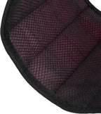 CHICIRIS Foot Hammock for Airplane Travel, Portable Breathable Mesh Footrest with AntiTip Design, 19.69-43.31in Adjustable Length for Office Home and Plane Comfort (Rose Red)