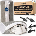 XL Tennis Shoe Washing Machine Bag with Magnetic Zipper Protection │ Reusable Laundry Shoe Cleaning Bag for Sneakers - Deep Cleans Without Damage │ Washer & Dryer Safe │ 7 in 1 Essential Wash Bundle