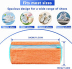 2Pcs Reusable Shoe Washing Machine Bag for Washer and Dryer:Free Up Hands, Prevent Deformation,shoe bag with Zipper Protection Design, Use for all Shoes,Sports Shoes