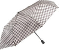 Karma, Travel Umbrella Compact Folding Umbrellas Lighweight Auto Open Close for Women Parasol, Houndstooth