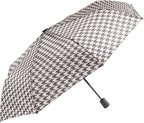 Karma, Travel Umbrella Compact Folding Umbrellas Lighweight Auto Open Close for Women Parasol, Houndstooth
