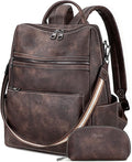 AGLOD Vegan Leather Laptop Backpack for Women 15.6 Inch Work Backpack Purse for Travel College
