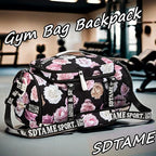 Gym Duffle Bag Backpack with Shoe Compartment,4 ways Travel Backpack for Women and Men,Multi-Functional Weekender bag with Waterproof Layer&Laptop Compartment for Fitness, Travel,Camping
