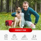 Cat & Dog First Aid Kit - Dog Emergency Kit, Health Supplies & Wound Care -with Thermometer, Bandages for Wounds - Essentials, Travel Bag (Large)