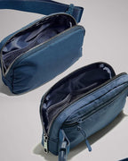 YOSHUYUKI Mini Crossbody Belt Bag - Waterproof Fanny Pack for Women, Fashionable Running Belt Pouch in Navy Blue