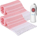 2 Pack Turkish Beach Towels Vacation Essentials Quick Dry Sand Free Women Happy Birthday Gift Ideas Mom Mother Wife Sister Her Teacher Best Friend Retirement 50th 40th 30th Godmother Proposal