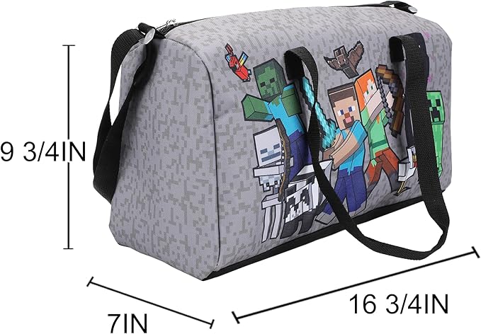 Minecraft Monster Battle 5-Piece Duffel Bag Set