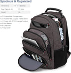 Boavan Laptop Backpack for men, 15.6 inch Laptop Bag with USB Port, Waterproof Travel Work Backpack Purse, Anti-Theft Teacher Nurse Doctor Casual Bookbags Office Business backpack,Coffee