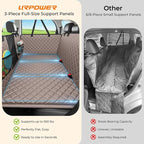 URPOWER 2026 Upgraded Back Seat Extender for Dogs - Large Hard Bottom Dog Car Seat Cover Holds 550lbs, Waterproof Dog Hammock Pet Bed with High-Density Foam Non-Slip Backseat Protector