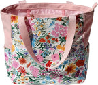 Original Floral Water Resistant Large Tote Bag Shoulder Bag for Gym Beach Travel Daily Bags Upgraded