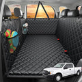 URPOWER 2026 Upgraded Back Seat Extender for Dogs - Large Hard Bottom Dog Car Seat Cover Holds 550lbs, Waterproof Dog Hammock Pet Bed with High-Density Foam Non-Slip Backseat Protector