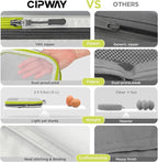 Cipway Compression Packing Cubes Mesh, Lightweight Luggage Organizer Bags with Laundry Bag,Toiletries Bag and Shoe Bag, Travel Essentials for Carry on Suitcase（8Pcs,White）