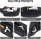 Genuine Leather Fanny Pack/Waist Bag/Organizer with Adjustable Belt, Multiple Pockets For Men and Women