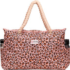 Beach Bag and Pool Bag Has Cooler Pocket, 7 Pockets Total, Zip Top. Family Size Waterproof Beach Tote