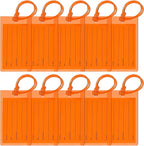 10 Pack Luggage Tags for Suitcases, Airplane Travel Essentials for Flying, International Travel Must Haves, and Luggage Accessories by Sodsay