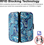 Credit Card Holder Small RFID Blocking Wallet Business Metal Slim Mini Aluminum Hard Case for Women Men