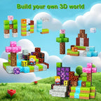 Magnetic Blocks Minecraft-Style Magnetic Building Blocks Cubes - 60PCS Tin Box Travel Magnet Toys Set STEM Educational for Kids Ages 3 4 5 6 7 8 9 10 11 12 Year Old Boys Girls Gifts birthday christmas