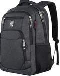 Volher Laptop Backpack,Business Travel Anti Theft Slim Durable Laptops Backpack,Water Resistant College Computer Bag for Women & Men Fits 15.6 Inch Laptop and Notebook - Black