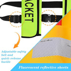 Adult Automatic Inflatable Kayak Vest PFD,Water Sports Vest for Boating Fishing Kayaking SUP Paddleboarding（fit Weight Below 330 lbs）