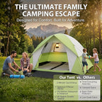 XL 1/2/3/4 Person Dome Camping Tent,Tents for Camping,Tents for Camping Waterproof,Double Layer Waterproof, Removable Rain Fly, for Outdoor Hiking, Fishing
