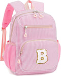 Mini Toddler Backpack for Girls 2-4, Cute Personalized Preschool Kindergarten Backpack for Kids Birthday Gifts (Pink B)