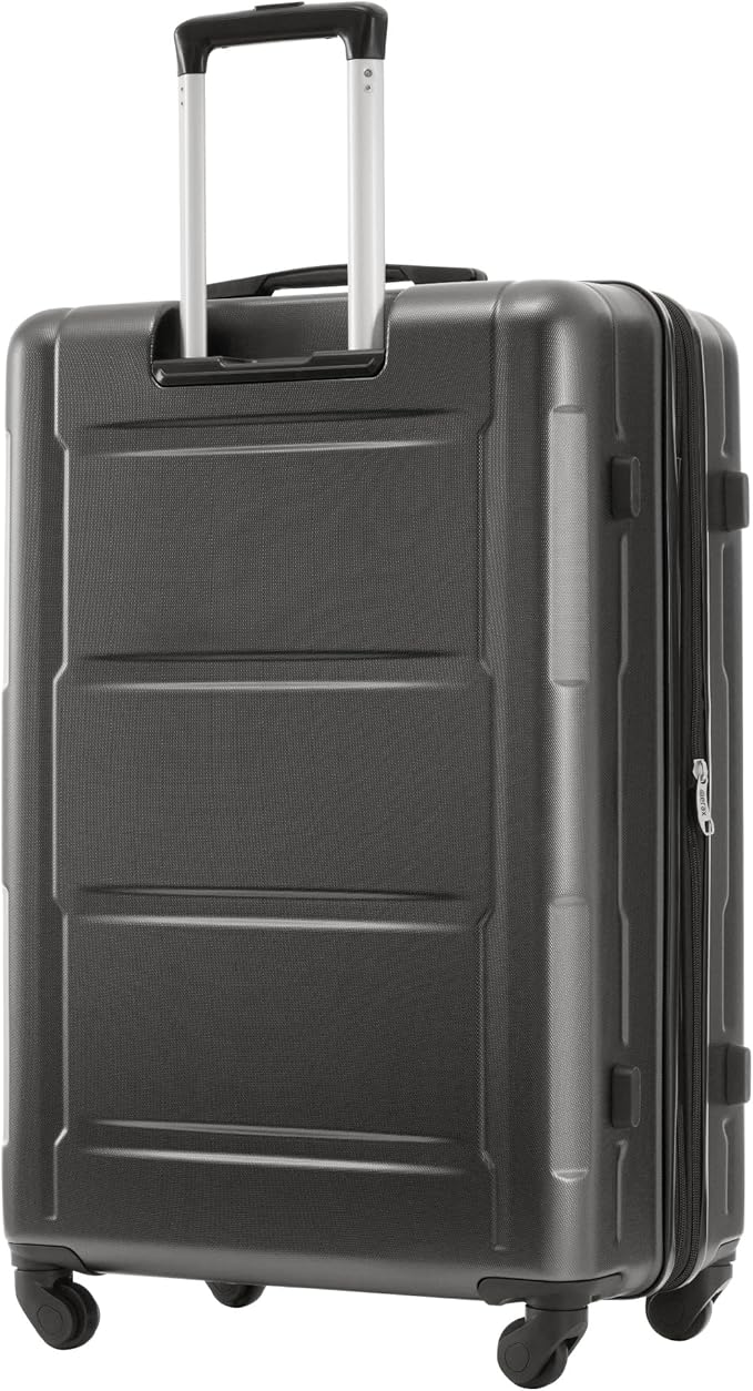 2 Piece Luggage Sets with Bags, Lightweight Expanable Carry on Luggage Sets, Hardshell ABS Spinner Wheels Suitcase with TSA Lock,for Women Men, 20 IN & 24 IN, Dark Grey