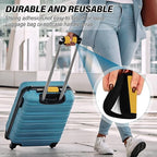 DOMIKING Yellow Luggage Handle Wrap Soft Luggage Identifiers for Suitcase Markers Grip for Travel Bag Luggage Suitcase Handle Cover Travel Accessories, 2 Pack