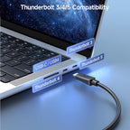 Cable Matters 20Gbps USB C to USB C Monitor Cable - 3ft / 0.9m, Supports Up to [8K@30Hz / 4K@120Hz Video, 240W Charging, 20Gbps Data Transfer], USBC Video Cable, Works with CarPlay, Android Auto