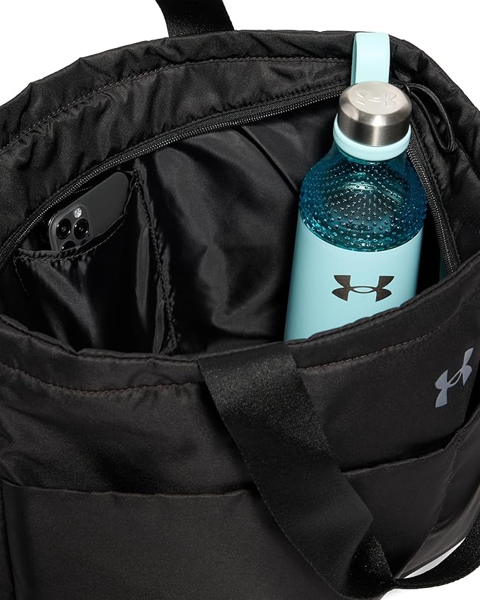 Under Armour Womens Studio Lite Tote Bag, (001) Black / / Castlerock, One Size Fits Most