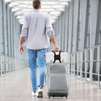 Chelmon Luggage Straps, Ajustable Elastic Bungee Belt for Suitcases, Add Extra Bag Easy and Securely for Travel (Black)