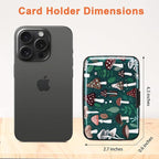 Mayski Credit Card Holder, RFID Blocking, Aluminum Alloy Hard Case, Small Mini Business Metal Wallet for Women Men, Mushroom