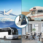 Foot Hammock for Plane Travel, Memory Foam Airplane Foot Hammock, Adjustable Foot Sling for Airplane & Office