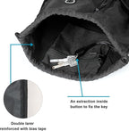 BeeGreen Mix Black Drawstring-Backpack-Gym-Bag, Large Sports Bag For Women W Water Bottle Pocket &Front Zippered Pocket, String Sackpack For Traveling Yoga Beach Outdoor