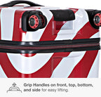 Traveler's Choice Maxporter II Polycarbonate Hardside Trunk with Spinner Wheels, American Flag, 31-Inch Large Trunk