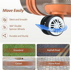3 Piece Hardshell Luggage Sets 20"+24''+28" Expandable Hardside Luggages Spinner Suitcase with Spinner Wheels & TSA Lock,Lightweight Luggage Sets For Women Men Outdoor Travel Coppery