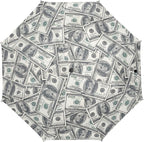 Folding Umbrella Windproof Travel Umbrellas Money Hundred Dollar Bill Light Portable Manual Rain Umbrellas for Man Women