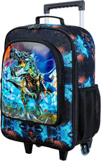 WZLVO Kids Luggage for Boys and Girls, Cute Dinosaur Unicorn Rolling Wheels Suitcase for Toddler Children