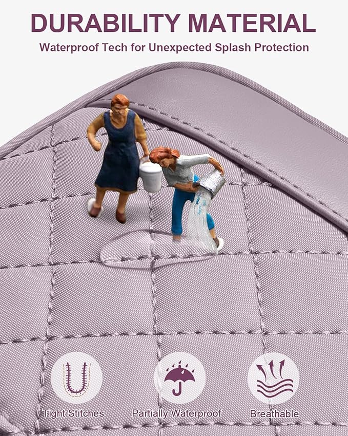 Capolo Sling Bag for Women Men Waterproof Crossbody Bags for Women Trendy Casual Fanny Pack with Convertible Shoulder Strap Chest Bag for Travel Hiking(Purple, Large)