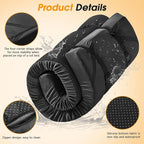 CYMULA Camping Cot Mattress 2in Memory Foam Sleeping Pad,Soft Warm Non-Slip Camping Mattress Topper with Retaining for Adults,Portable Roll up Pad for Travel（only Mattress）