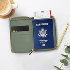 Beautiful Passport Holder for Travel with Wristlet Strap - All-in-One Wallet for Women with Card Slots and Tassel Keychain - Perfect RFID Blocking Case to Keep Your Travel Documents Organized & Safe