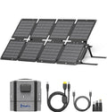 BigBlue 60W Portable Solar Panels with PD 45W USB-C, 20W USB-A, DC Port for Power Station, Phone, Power Bank, Tablet, IP68 Waterproof Foldable Solar Charger with Kickstand for Camping, RV, Emergency