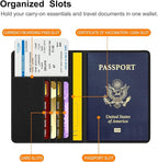 FINTIE Passport Holder, Slim Travel Wallet RFID Blocking Card Case Cover Passport Cover Protector Essentials with Credit Card Slots for Women/Men | Slim, RFID Blocking, Card Case Cover, Essentials, Credit Card Slots