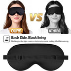 Sleep Mask, Silk Eye Mask for Sleeping with Adjustable Strap, Blindfold Eyeshade for Men & Women, Comfortable & Soft Eye Cover Eyeshade for Night Sleep（Black&Blue&Pink&1 Laundry Bag）