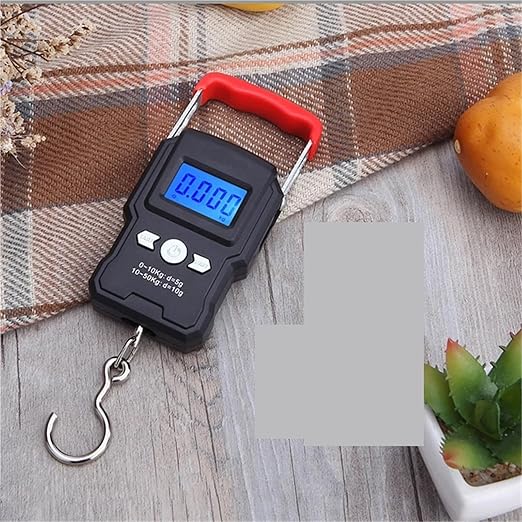 Luggage Weight Scale, Portable Hanging Hook Scale 50Kg LCD Digital Display Handheld Mini Electronic Weighting Scale Fishing Travel Luggage Scale,for Travel