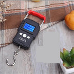 Luggage Weight Scale, Portable Hanging Hook Scale 50Kg LCD Digital Display Handheld Mini Electronic Weighting Scale Fishing Travel Luggage Scale,for Travel