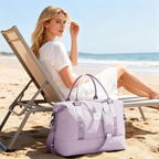 Travel Duffel Bag, Sports Tote Gym Bag, Shoulder Weekender Overnight Bag for Women